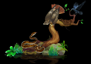 Geschichte des Raben und der Schlange